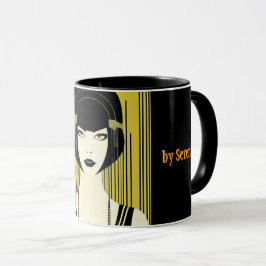 Personalisiertes Tarot Tasse Art Deco