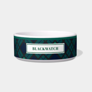 Personalisiertes Tartan Clan Blackwatch Kariertes Napf