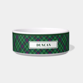 Personalisiertes Tartan Clan Duncan Kariertes Must Napf