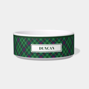 Personalisiertes Tartan Clan Duncan Kariertes Must Napf