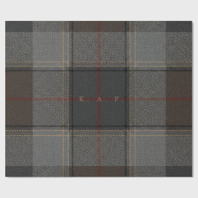 Personalisiertes Tartan-Geschenkpapier – Benutzerd Geschenkpapier (Flach)