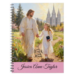 Personalisiertes Taufjournal für Mädchen Notizblock