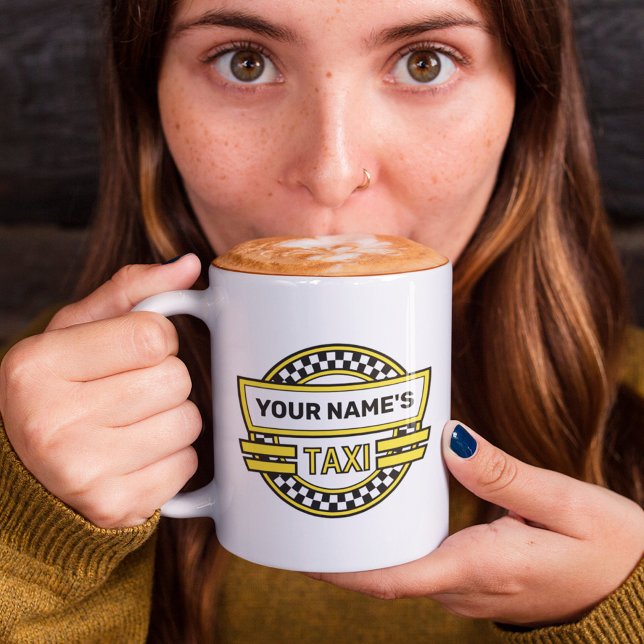 Personalisiertes Taxi-Zeichen Kaffeetasse (Von Creator hochgeladen)