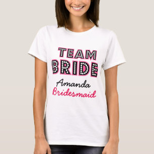 PERSONALISIERTES TEAM BRIDE, BRIDES-CREW T-Shirt