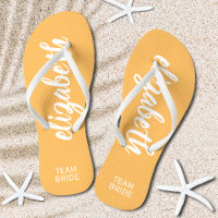 Personalisiertes Team Bride Orange und White