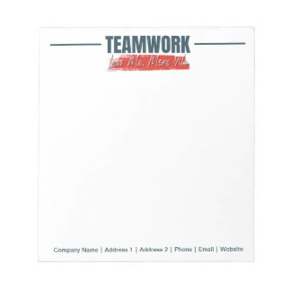 Personalisiertes Team Inspiration Office Corporate Notizblock
