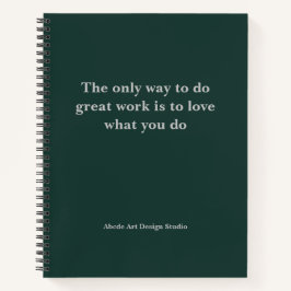 Personalisiertes Team Slogan-Adressbuch Notizbuch