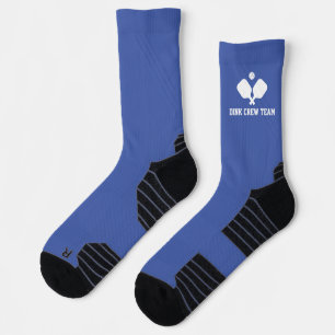Personalisiertes Team von Blue White Pickleball Socken