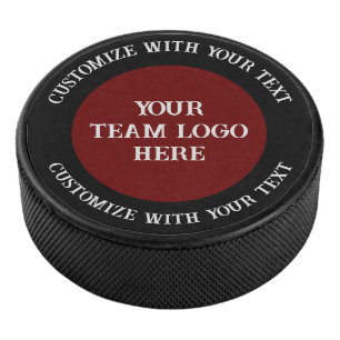Personalisiertes Teamlogo Eishockey Puck