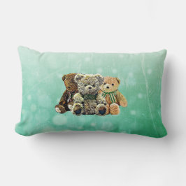 Personalisiertes Teddy Bear Baby Boy Kinderzimmer Lendenkissen
