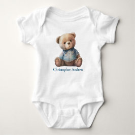 Personalisiertes Teddy Bear Baby Boy Niedliches Ge Baby Strampler
