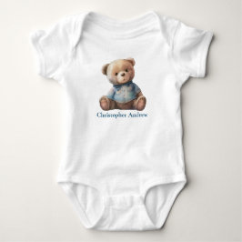 Personalisiertes Teddy Bear Baby Boy Niedliches Ge Strampler