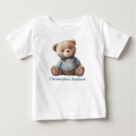 Personalisiertes Teddy Bear Baby Boy Niedliches Ge T-shirt