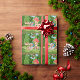 Personalisiertes Teddy Bear Picnic Village Geschenkpapier