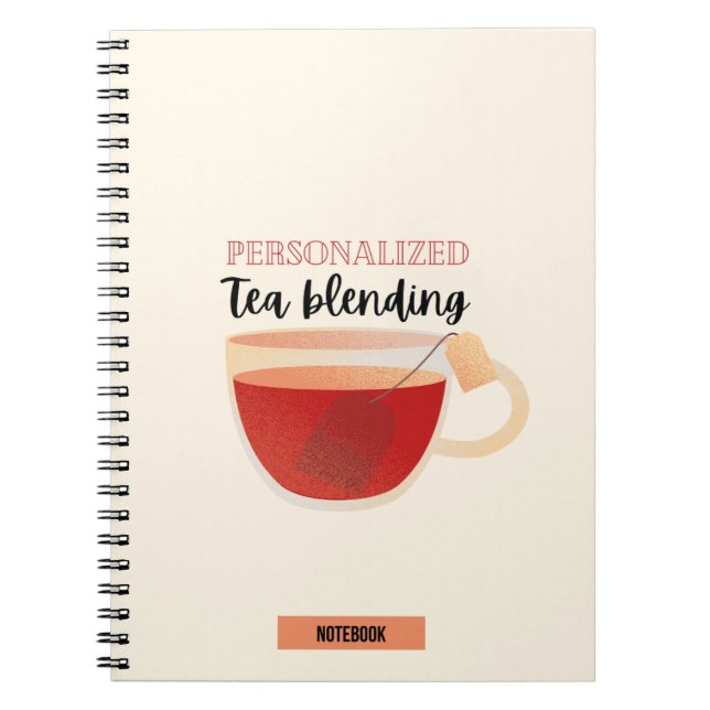 Personalisiertes Tee-Blending-Notebook Notizblock (Vorderseite)