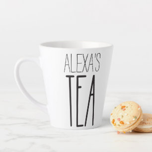 Personalisiertes Tee-Tasse-Geschenk mit Name Milchtasse