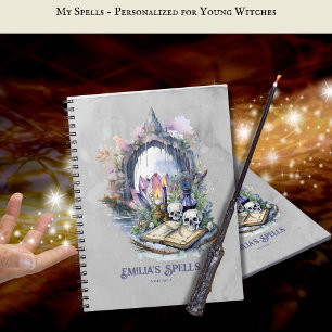 Personalisiertes Teenager Hexenzeitschrift Grimoir Notizblock