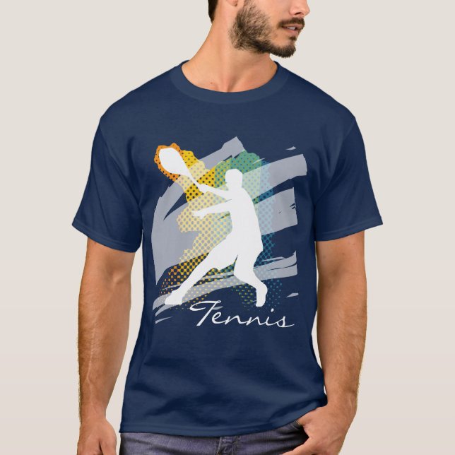 Personalisiertes Tennis-T-Shirt für Männer T-Shirt (Vorderseite)
