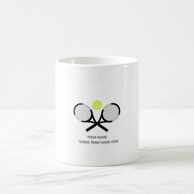 Personalisiertes Tennis-Teamgeschenk Kaffeetasse (Mittel)