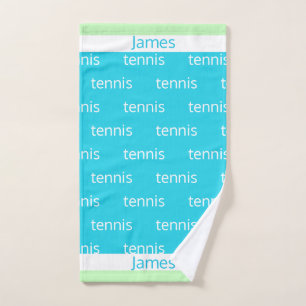 Personalisiertes Tennis trägt Handtuch zur Schau