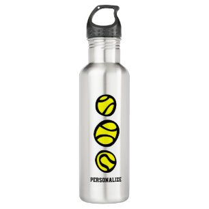 Personalisiertes Tennisgetränk Wasserflasche 24 oz Edelstahlflasche