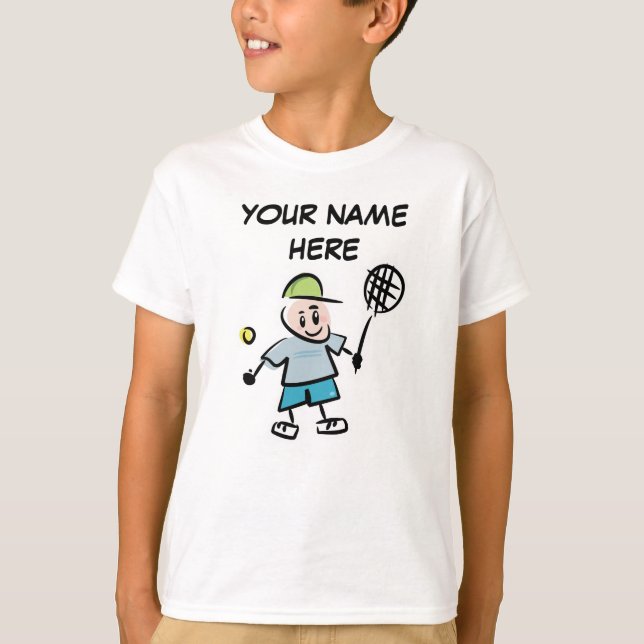 Personalisiertes Tennishemd für Kinder T-Shirt (Vorderseite)