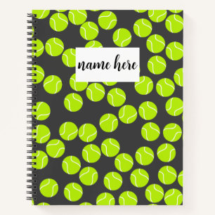 Personalisiertes TennisNotebook Notizbuch