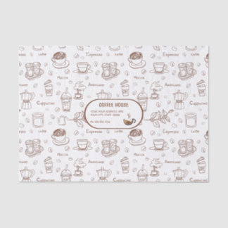 Personalisiertes Teppichpapier für moderne Kaffeep Seidenpapier