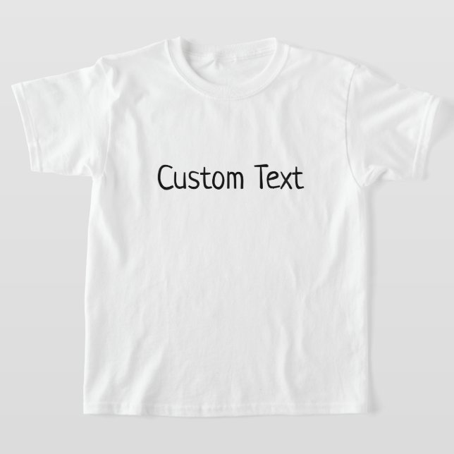 Personalisiertes Textangebot - Eigener Druck T-Shirt (Ablage )