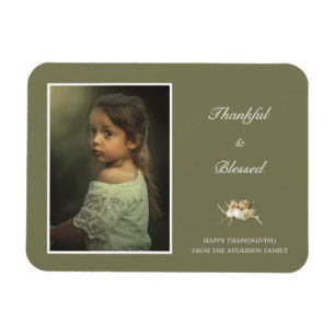 Personalisiertes Thanksgiving-Foto Magnet