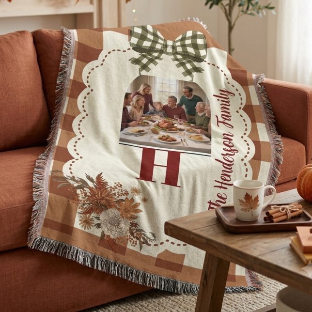 Personalisiertes Thanksgiving-Monogramm Benutzerde Decke (Von Creator hochgeladen)
