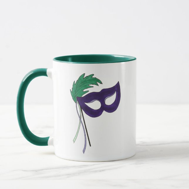 Personalisiertes Theater Lehrer Masquerade Maske Tasse (Links)