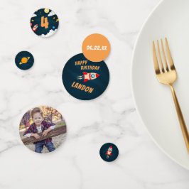 Personalisiertes Thema Weltraum Geburtstagsparty Konfetti
