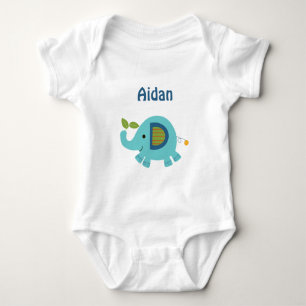 Personalisiertes Tierparade-Elefantbaby Shirt