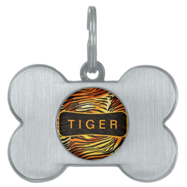 Personalisiertes Tiger Fur Print Muster Tiermarke (Vorderseite)
