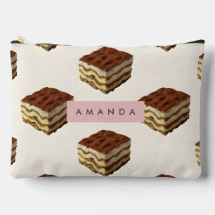 Personalisiertes Tiramisu Dessertmuster Zubehörtasche
