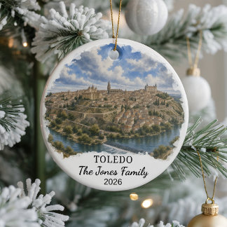 Personalisiertes Toledo-Keramik-Ornament, Benutzer Keramik Ornament