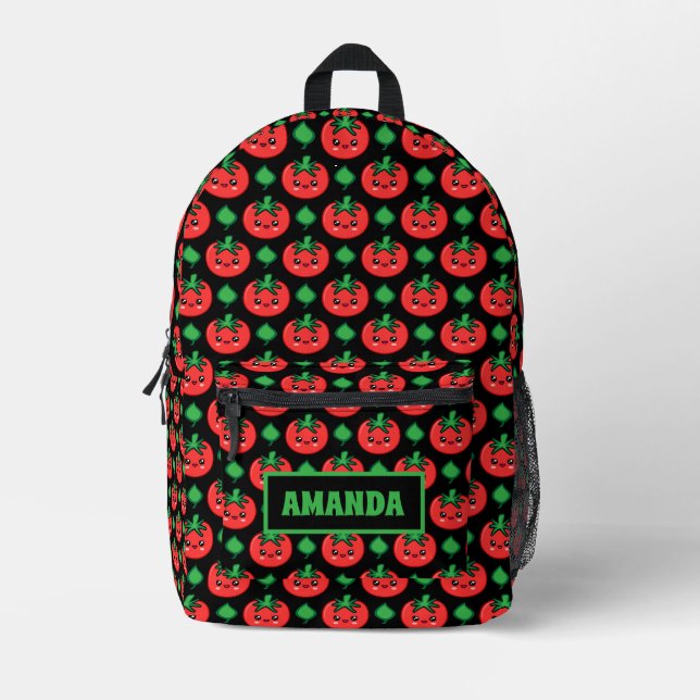 Personalisiertes Tomaten Bedruckter Rucksack (Vorderseite)