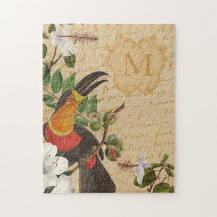 Personalisiertes Toucan Monogram Puzzle