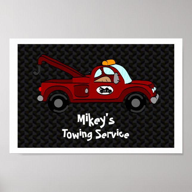Personalisiertes Towtruck Poster (Vorne)