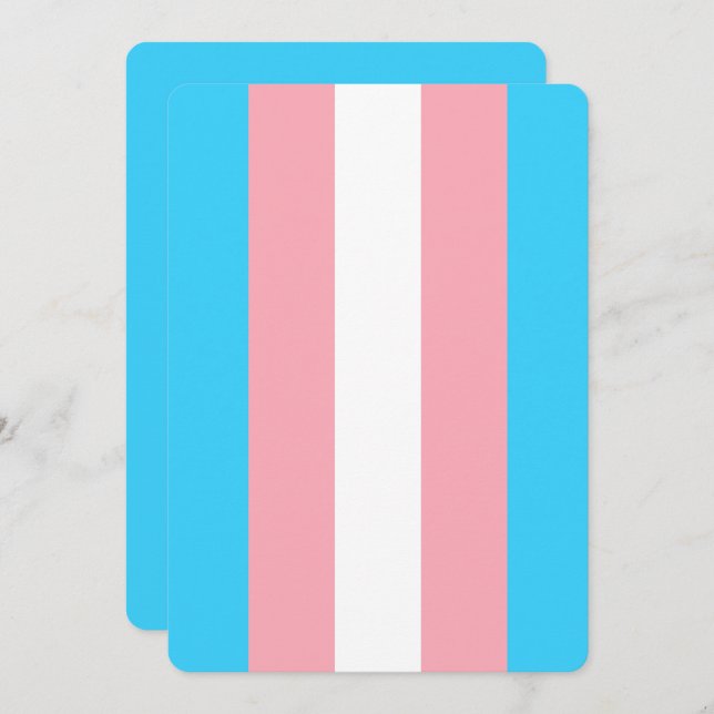 Personalisiertes Transgender-Flag (Vorne/Hinten)