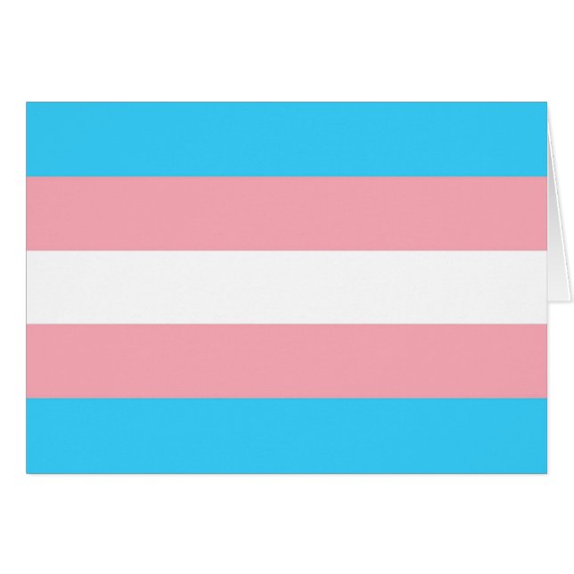 Personalisiertes Transgender-Flag (Vorderseite (Horizontal))