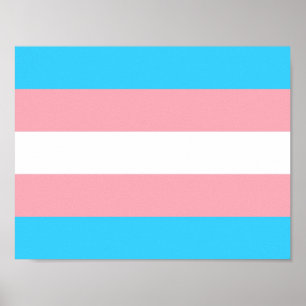 Personalisiertes Transgender-Flag Poster