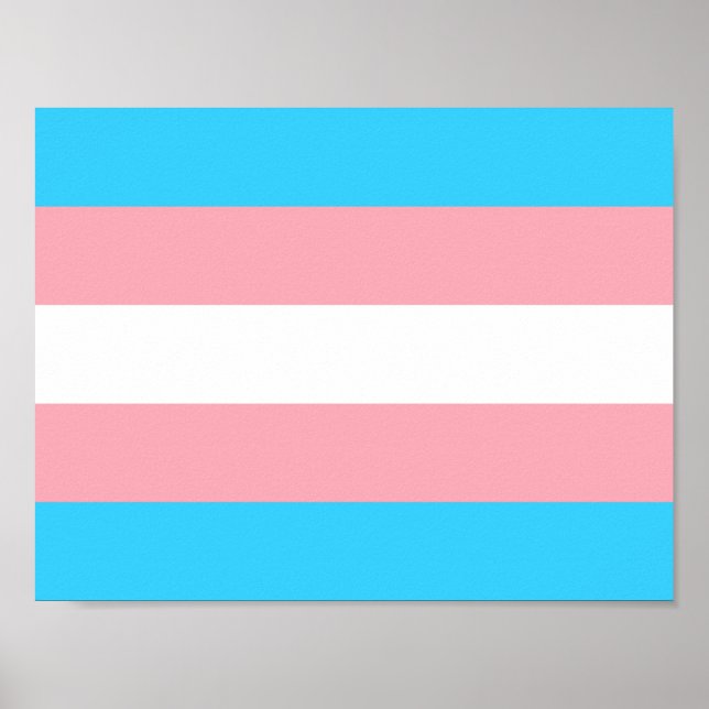 Personalisiertes Transgender-Flag Poster (Vorne)