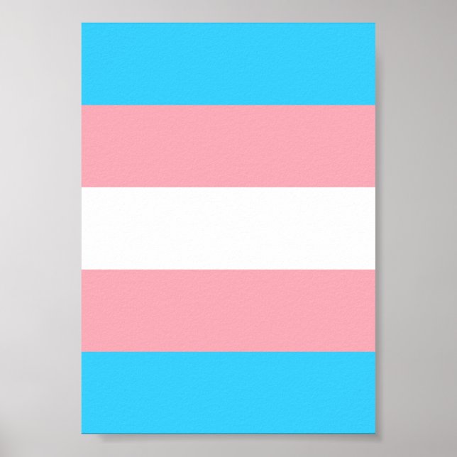 Personalisiertes Transgender-Flag Poster (Vorne)