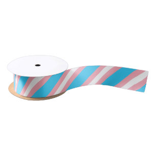 Personalisiertes Transgender-Flag Satinband