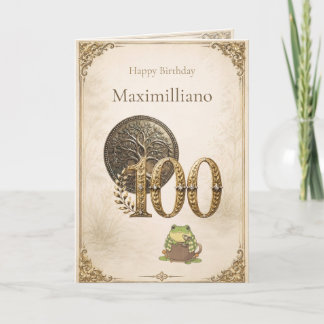 Personalisiertes Treffen Zochi 100. Geburtstag  Karte
