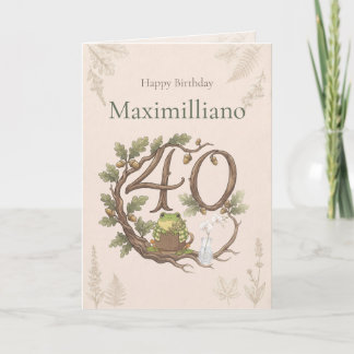 Personalisiertes Treffen Zochi 40. Geburtstag  Karte