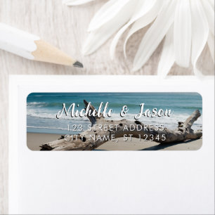 Personalisiertes Treibholz-Ozean-Sommer-Strandwell
