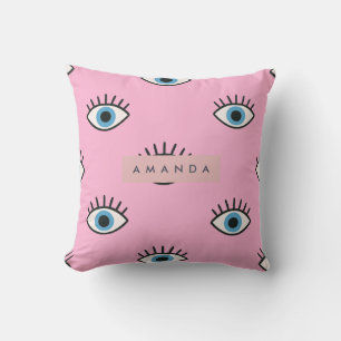Personalisiertes Trendiges Böse-Augen-Pop-Art-Must Kissen